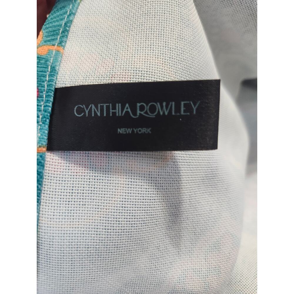 Cynthia Rowley Rectangle 80x60 Outdoor Tablecloth W/ Umbrella Opening Multi - Picture 5 of 14